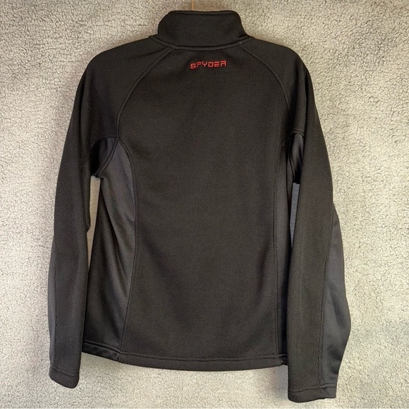 Spyder Outbound Fleece Black Men's Small Embroidered Logo Half Zip Sweater - Picture 5 of 11